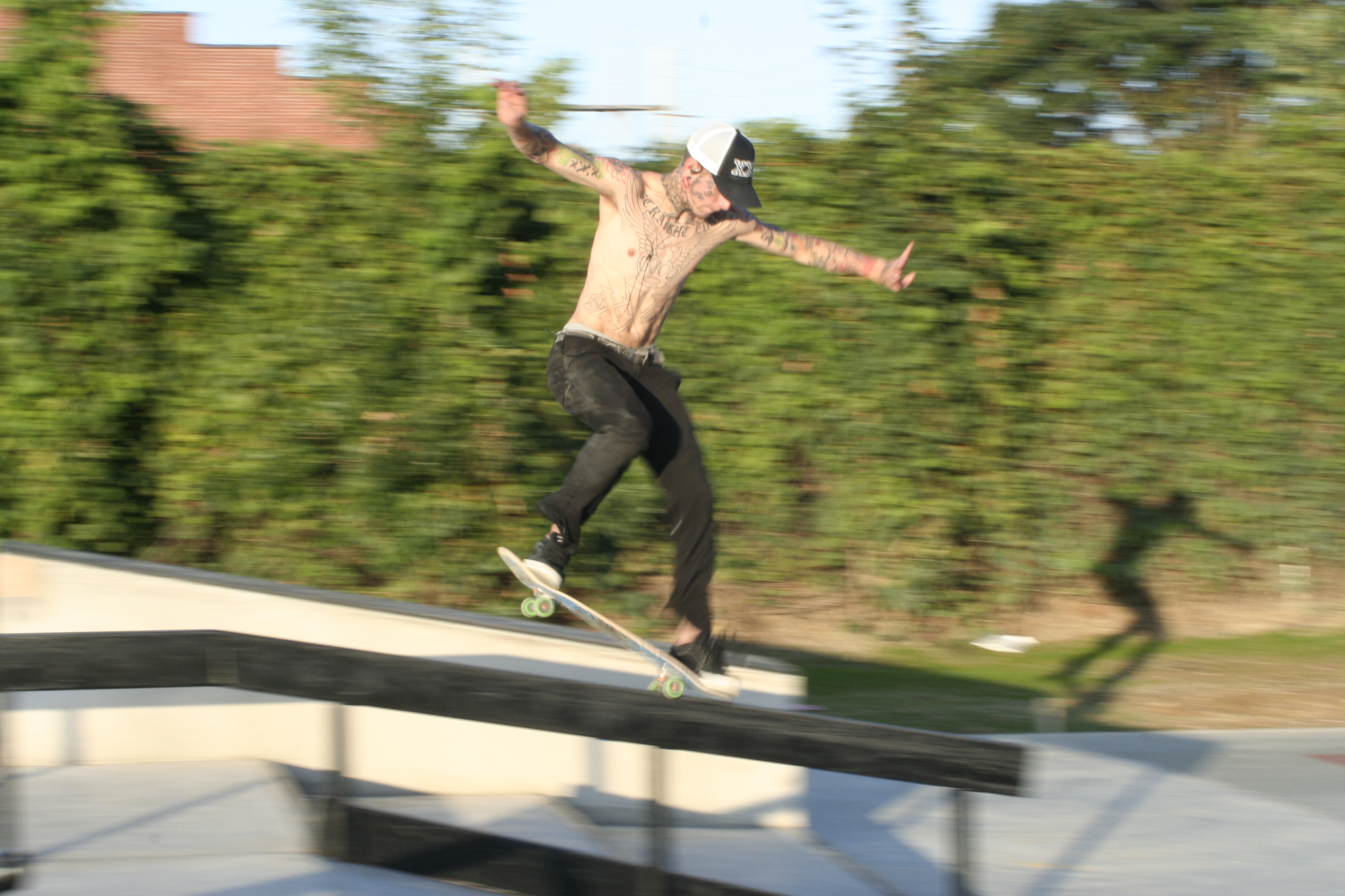 skateboard blur
